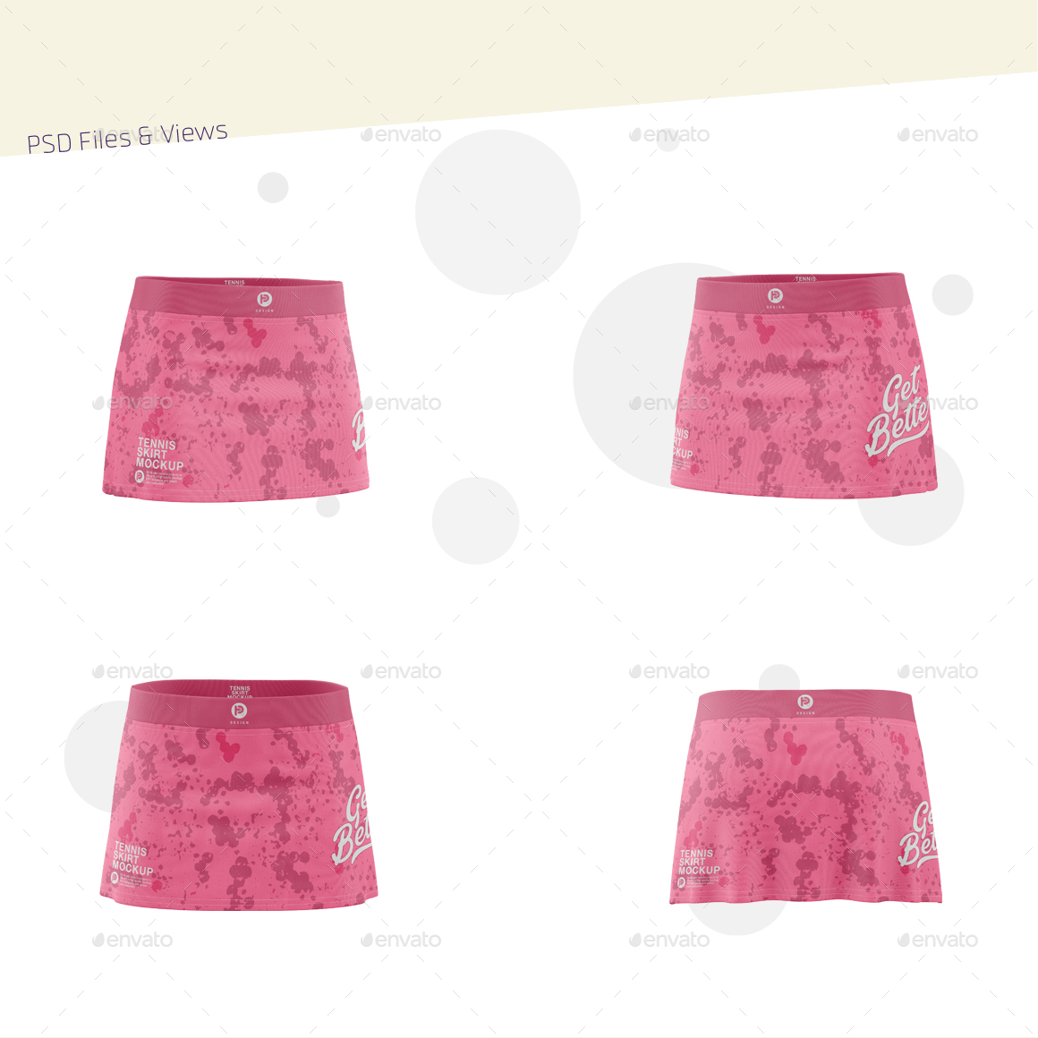 Tennis Skirt Mockup, Graphics | GraphicRiver